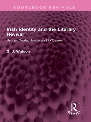 cover image of Irish Identity and the Literary Revival